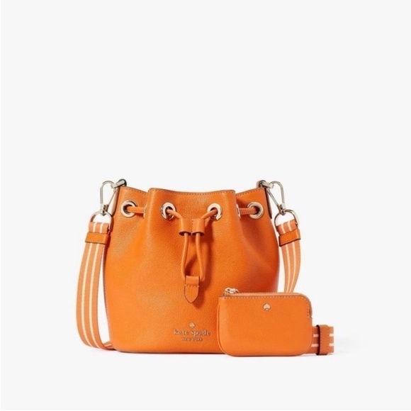 NEW NWT | KATE SPADE ♠️ | Rosie Bucket Bag | Bright Orange 🍊 - Picture 2 of 6